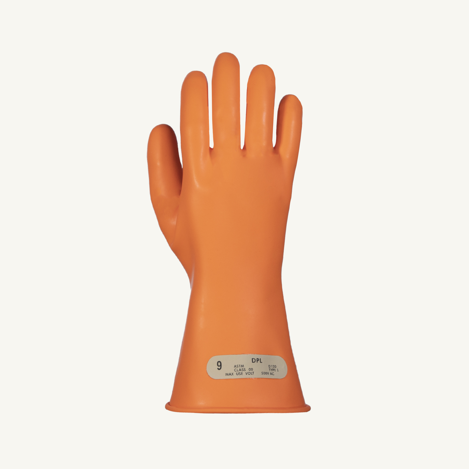 Superior Glove® Line Pro NR00O28 Orange 11-inch Insulating Rubber Gloves, Class 00